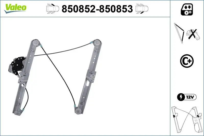 VALEO 850852 Ön Cam Krikosu (Sol) 51338212097