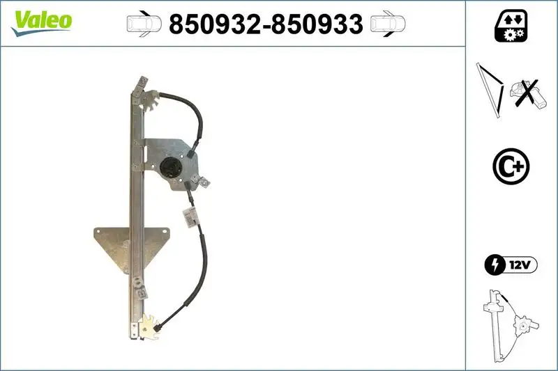 VALEO 850932 Ön Cam Krikosu (Sol) 9802389280