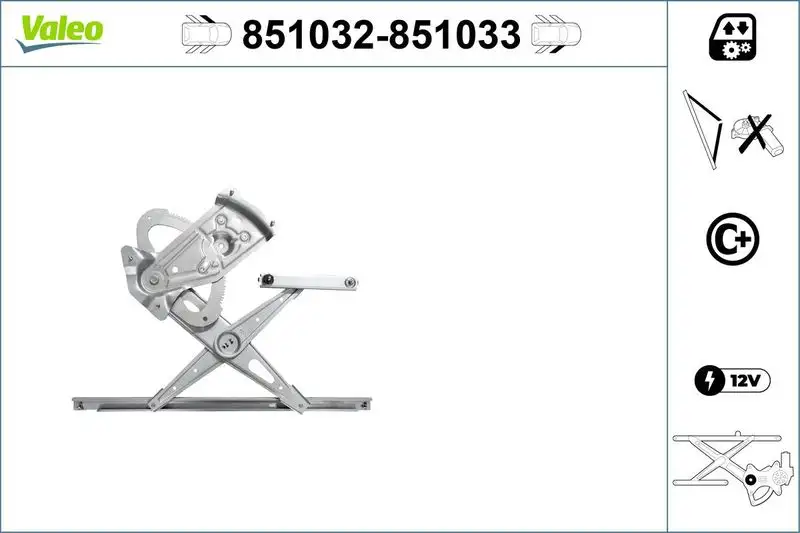 VALEO 851032 Ön Cam Krikosu (Sol) 807216718R