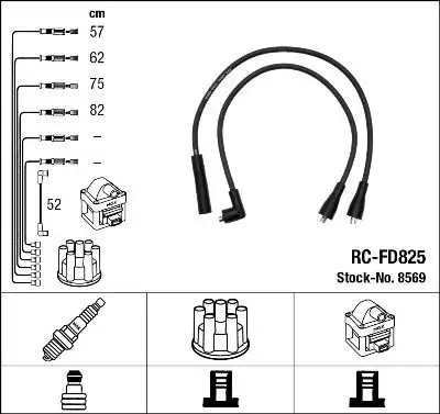 NGK 8569 (RCFD825) Buji Kablosu
