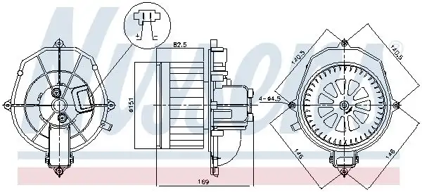 NISSENS 87518 Kalorifer Motoru 6441AR