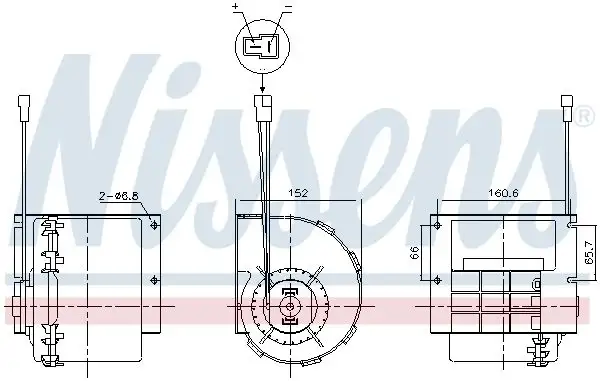 NISSENS 87613 Kalorifer Motoru A0028303108