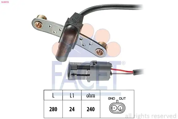 FACET 9.0019 Krank Sensörü 7700850589