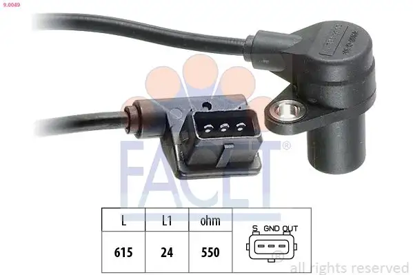 FACET 9.0049 Krank Sensörü 12141727554