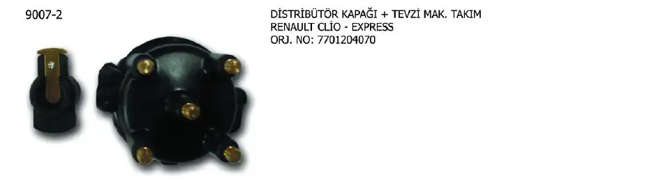 ÜNÜVAR 9007-2 Distribütör Kapağı ve Tevzi Makarası 7701204070