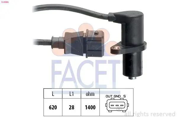 FACET 9.0086 Eksantrik Sensörü 12141247258
