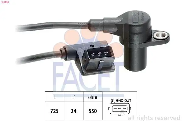 FACET 9.0130 Krank Sensörü 12141726066