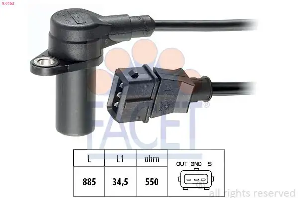 FACET 9.0162 Krank Sensörü 90483739