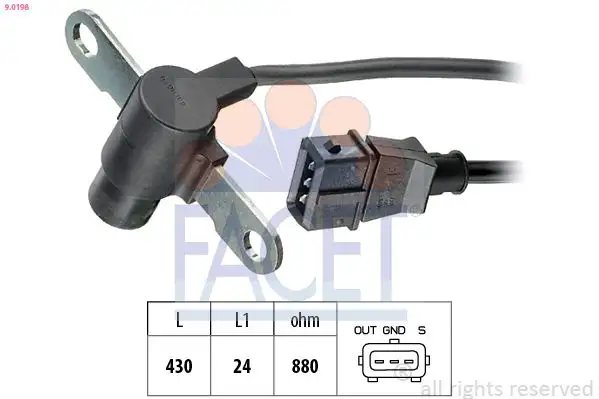 FACET 9.0198 Krank Sensörü 7700100650