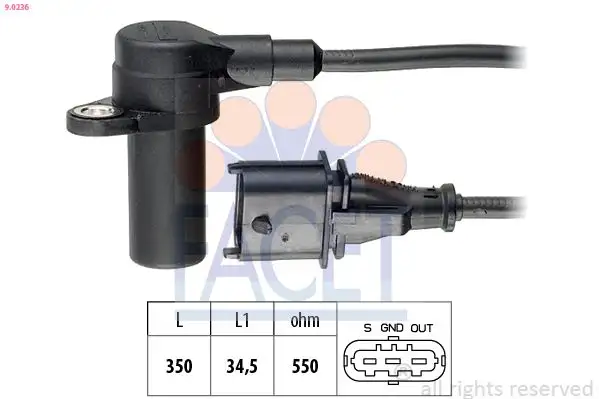 FACET 9.0236 Krank Sensörü 90520856