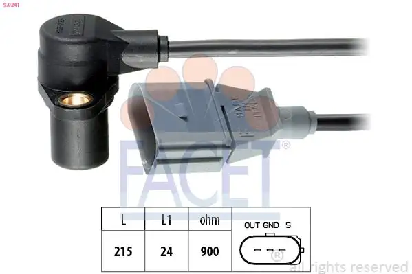 FACET 9.0241 Krank Sensörü 06A906433L