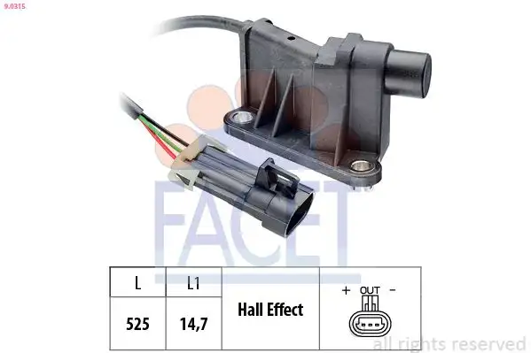 FACET 9.0315 Eksantrik Sensörü