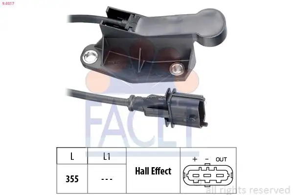 FACET 9.0317 Eksantrik Sensörü