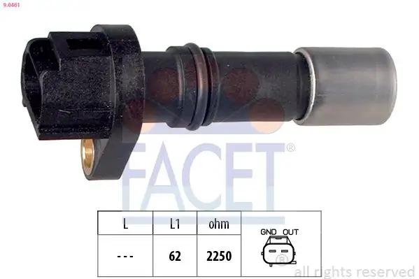 FACET 9.0461 Krank Sensörü 9091905062