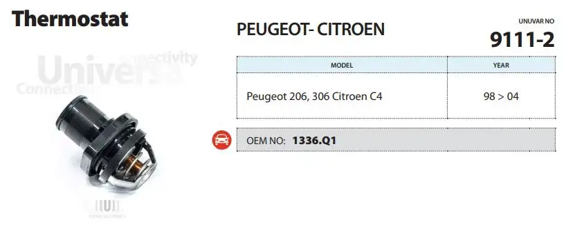 ÜNÜVAR 9111-2 Termostat 1336Q1