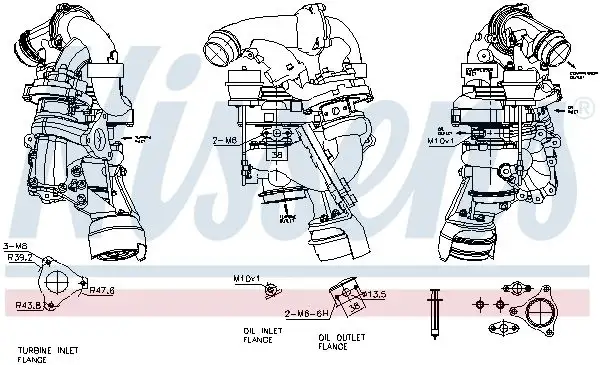 NISSENS 93341 Turbo (Komple)