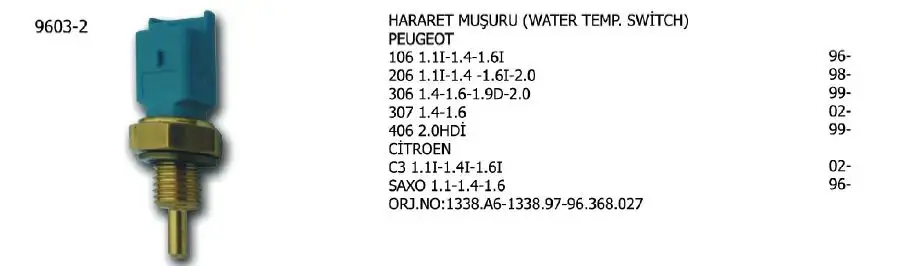 ÜNÜVAR 9603-2 Hararet Müşiri