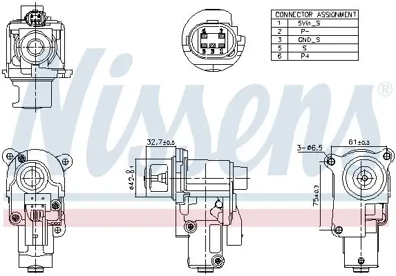 NISSENS 98174 EGR Valfi 03G131502B