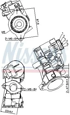 NISSENS 98181 EGR Valfi
