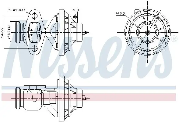 NISSENS 98342 EGR Valfi