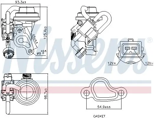 NISSENS 98344 EGR Valfi A1121400460