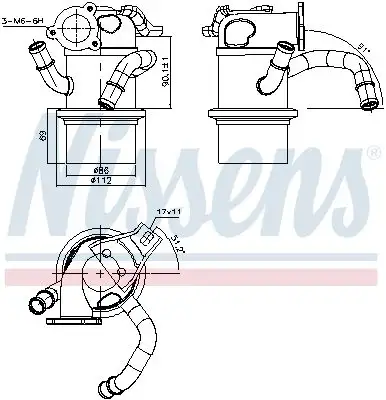 NISSENS 989315 EGR Soğutucusu
