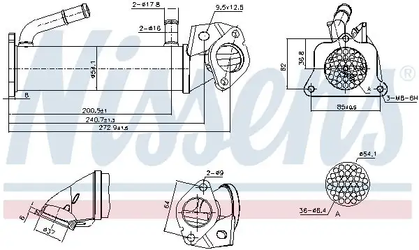 NISSENS 989322 EGR Soğutucusu
