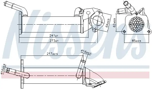 NISSENS 989401 EGR Soğutucusu