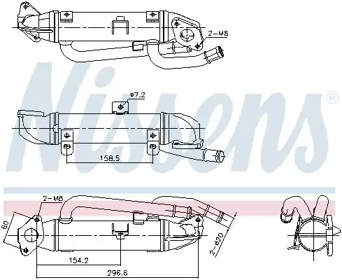 NISSENS 989414 EGR Soğutucusu 038131513S