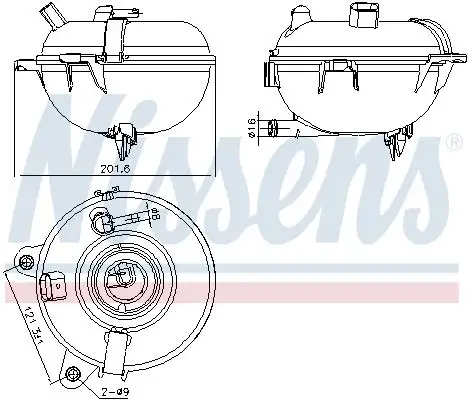 NISSENS 996130 Yedek Su Deposu