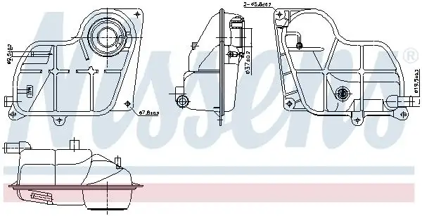 NISSENS 996299 Yedek Su Deposu 8D0121403D