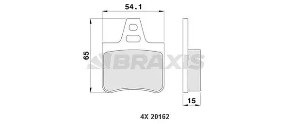 BRAXIS AA0164 Arka Fren Balatası