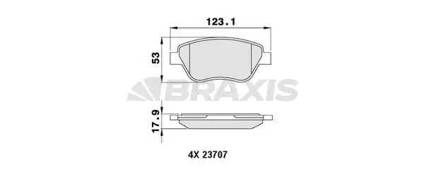 BRAXIS AA0246 Ön Fren Balatası