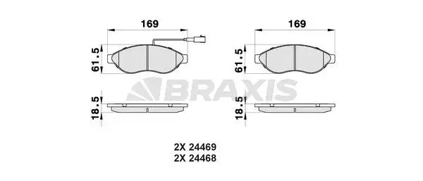 BRAXIS AB0042 Ön Fren Balatası