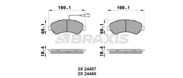 BRAXIS AB0111 Ön Fren Balatası