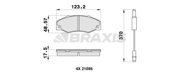 BRAXIS AB0297 Ön Fren Balatası