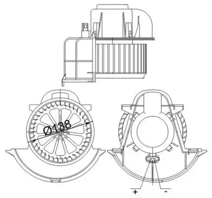MAHLE AB113000S Kalorifer Motoru