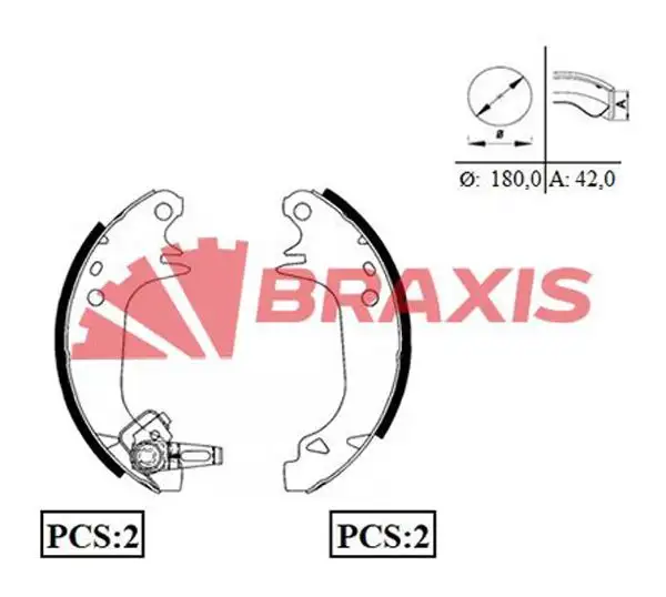 BRAXIS AC0006 Arka Fren Balatası