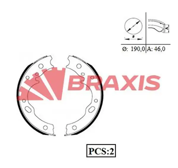 BRAXIS AC0067 El Fren Balatası