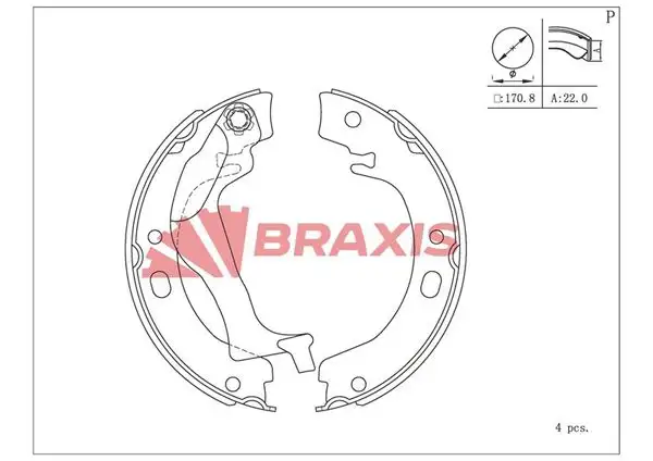 BRAXIS AC0113 El Fren Balatası