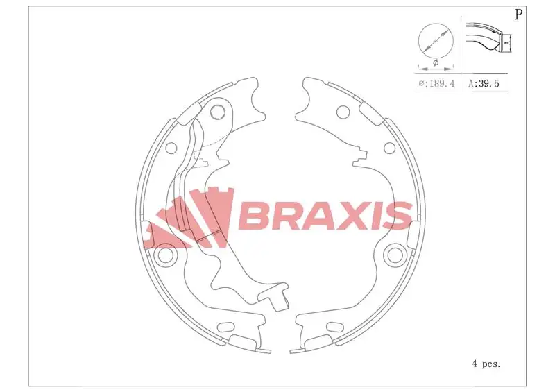 BRAXIS AC0172 El Fren Balatası 583500ZA10