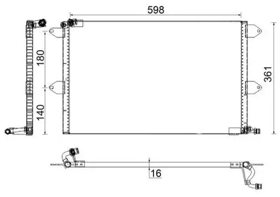 MAHLE AC171001S Klima Radyatörü