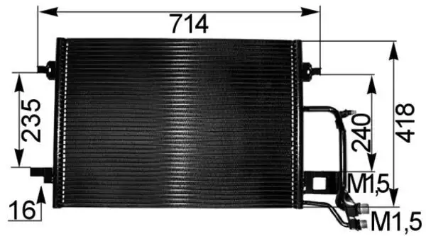 MAHLE AC255000S Klima Radyatörü