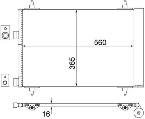 MAHLE AC315000S Klima Radyatörü 9638574080