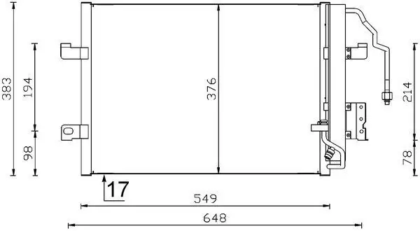 MAHLE AC348000S Klima Radyatörü