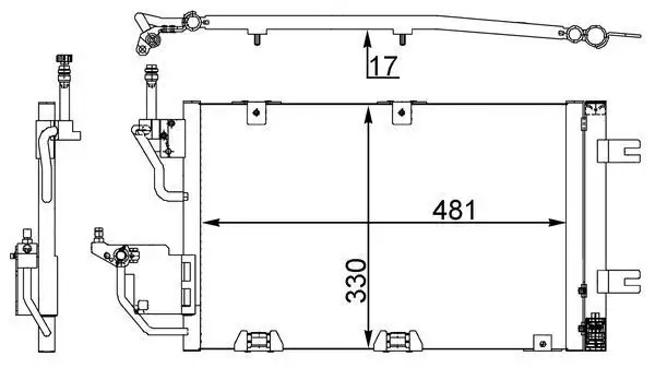 MAHLE AC400000S Klima Radyatörü