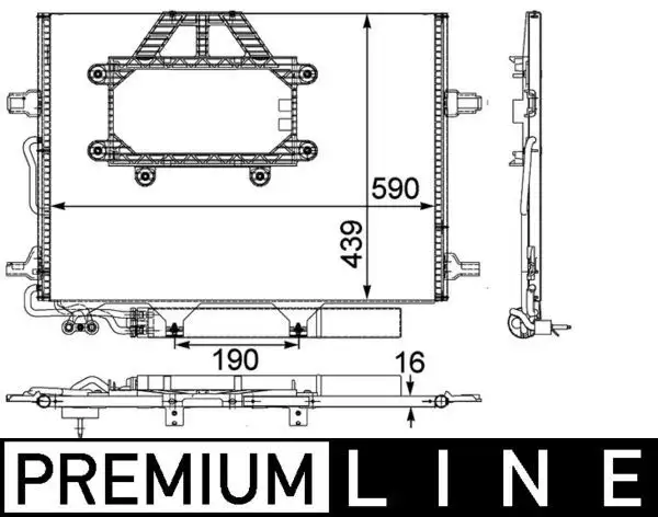 MAHLE AC453000P Klima Radyatörü A2115000554