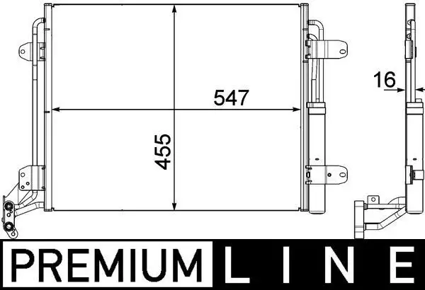 MAHLE AC454000P Klima Radyatörü 5N0820411D