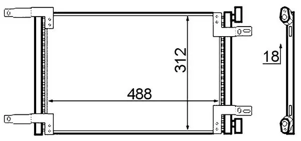 MAHLE AC516000S Klima Radyatörü 46811208