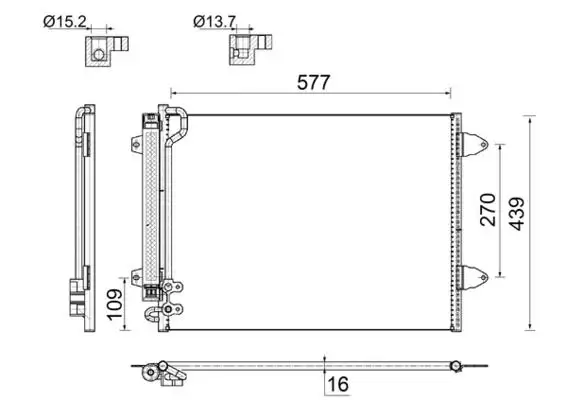 MAHLE AC666000S Klima Radyatörü